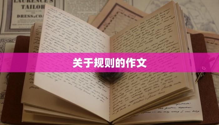 关于规则的作文